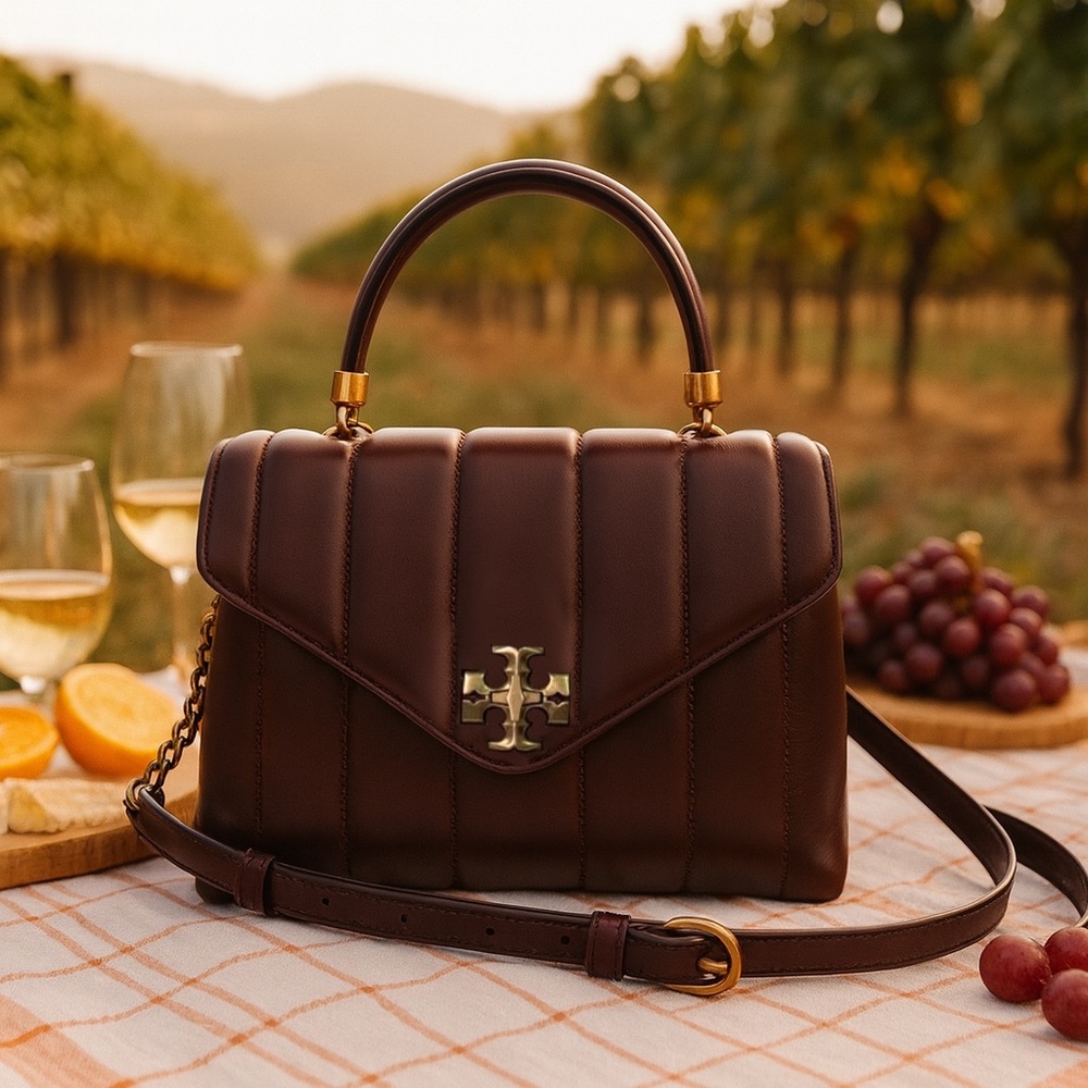 NEW Tory Burch Tempranillo Kira Small Top-Handle Satchel/Shoulder/Crossbody Bag